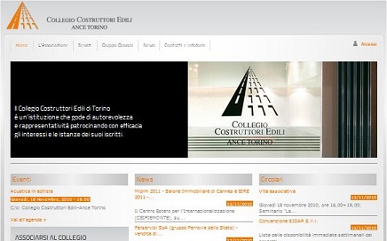 Sito web Collegio Costruttori Edili di Torino