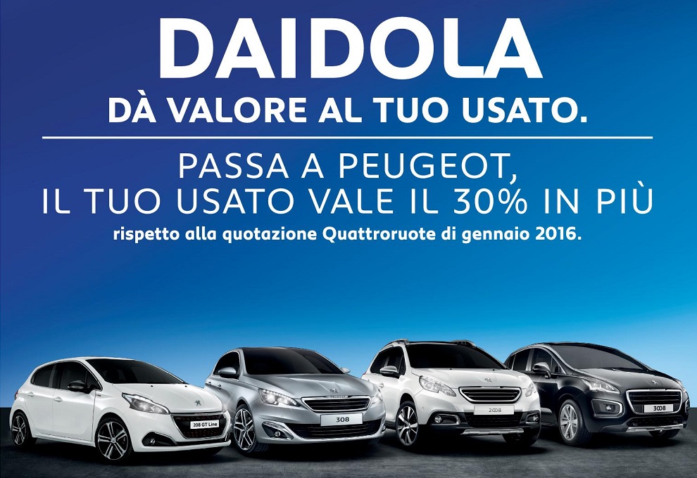 Campagna stampa promo gamma Peugeot